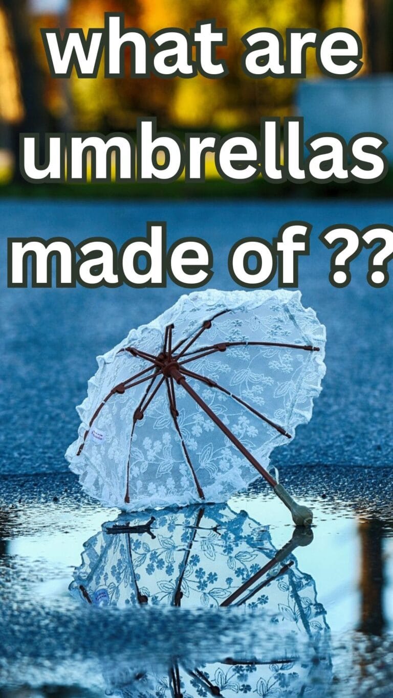 what are umbrellas made of