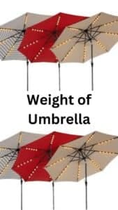 Weight of Umbrella